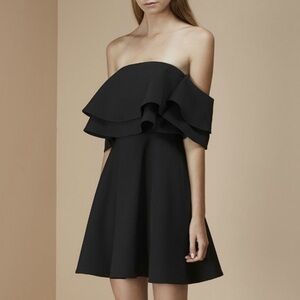 Keepsake The Label Black Two Fold Mini Dress Size Medium NWT